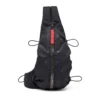 zip-d crossbody x Zip-D-Sling çanta, ekose jakarlı dış yüzey
