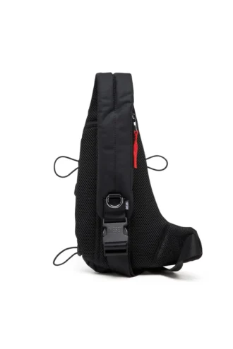 zip-d crossbody x Zip-D-Sling çanta, ekose jakarlı dış yüzey