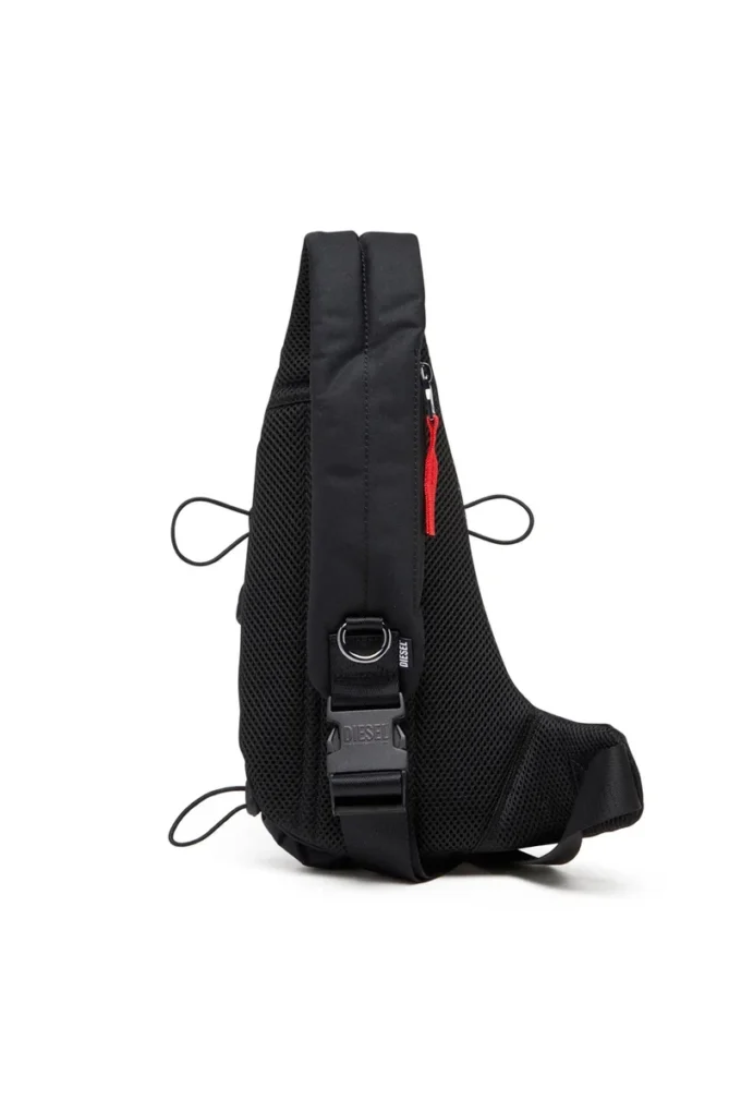 zip-d crossbody x Zip-D-Sling çanta, ekose jakarlı dış yüzey
