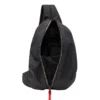 zip-d sling bag x Zip-D-Sling sırt çantası, kareli jakarlı dış yüzey