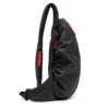 zip-d sling bag x Zip-D-Sling sırt çantası, kareli jakarlı dış yüzey
